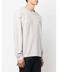 T-shirt à manche longue gris Woolrich