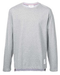 T-shirt à manche longue gris Thom Browne