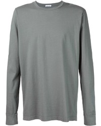 T-shirt à manche longue gris Tomas Maier