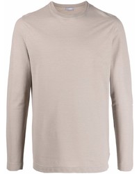 T-shirt à manche longue gris Zanone