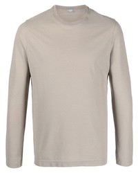 T-shirt à manche longue gris Zanone