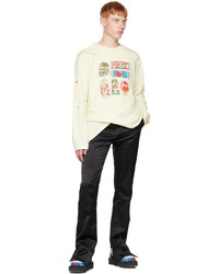 T-shirt à manche longue imprimé beige Charles Jeffrey Loverboy