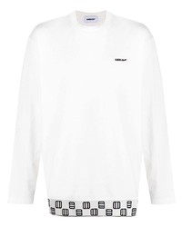 T-shirt à manche longue imprimé blanc et noir Ambush