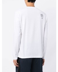T-shirt à manche longue imprimé blanc et noir Polo Ralph Lauren