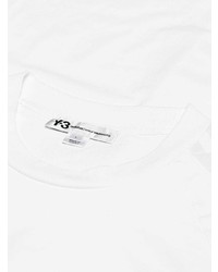 T-shirt à manche longue imprimé blanc et noir Y-3