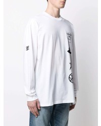 T-shirt à manche longue imprimé blanc et noir Carhartt WIP