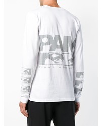 T-shirt à manche longue imprimé blanc Pam Perks And Mini