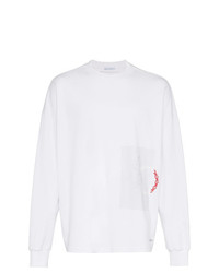 T-shirt à manche longue imprimé blanc Alyx