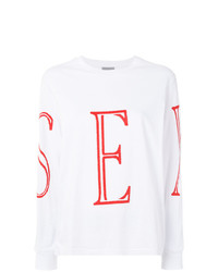 T-shirt à manche longue imprimé blanc Ashley Williams