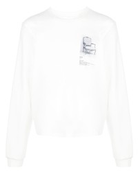T-shirt à manche longue imprimé blanc Camiel Fortgens