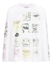 T-shirt à manche longue imprimé blanc Charles Jeffrey Loverboy