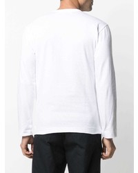 T-shirt à manche longue imprimé blanc Comme Des Garcons Play