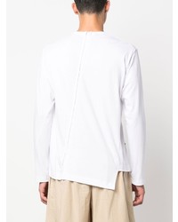 T-shirt à manche longue imprimé blanc Comme Des Garcons SHIRT