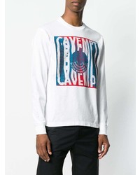 T-shirt à manche longue imprimé blanc Cav Empt