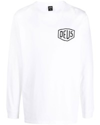 T-shirt à manche longue imprimé blanc Deus Ex Machina