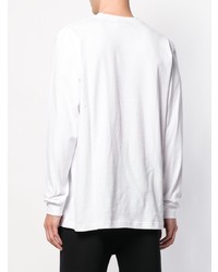 T-shirt à manche longue imprimé blanc Pam Perks And Mini