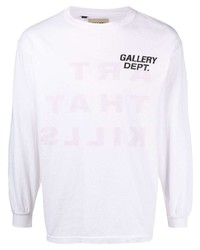 T-shirt à manche longue imprimé blanc GALLERY DEPT.
