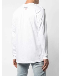 T-shirt à manche longue imprimé blanc Supreme