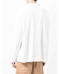 T-shirt à manche longue imprimé blanc Loewe