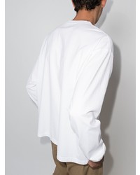T-shirt à manche longue imprimé blanc Iroquois