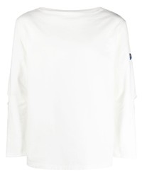 T-shirt à manche longue imprimé blanc KAPITAL