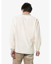 T-shirt à manche longue imprimé blanc Saint Laurent