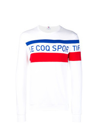 T-shirt à manche longue imprimé blanc Le Coq Sportif