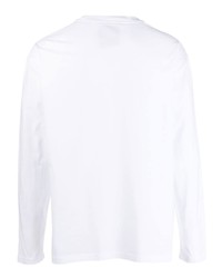 T-shirt à manche longue imprimé blanc Koché