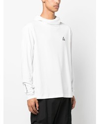 T-shirt à manche longue imprimé blanc Nike