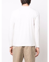 T-shirt à manche longue imprimé blanc Corneliani