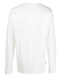 T-shirt à manche longue imprimé blanc AUTRY