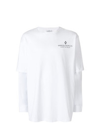 T-shirt à manche longue imprimé blanc Marcelo Burlon County of Milan