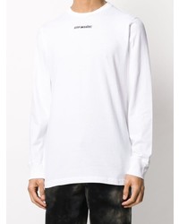 T-shirt à manche longue imprimé blanc Off-White