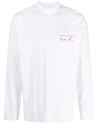 T-shirt à manche longue imprimé blanc Martine Rose