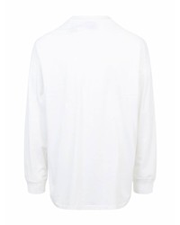 T-shirt à manche longue imprimé blanc Supreme