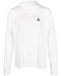 T-shirt à manche longue imprimé blanc Nike