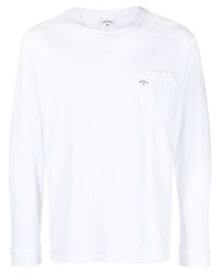 T-shirt à manche longue imprimé blanc NOAH NY