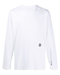 T-shirt à manche longue imprimé blanc Oamc