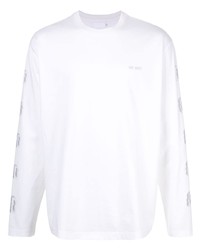 T-shirt à manche longue imprimé blanc Off Duty