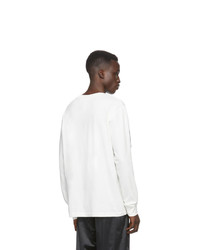 T-shirt à manche longue imprimé blanc Adidas Originals By Alexander Wang