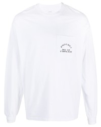 T-shirt à manche longue imprimé blanc PACCBET