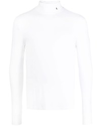 T-shirt à manche longue imprimé blanc Raf Simons