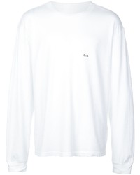 T-shirt à manche longue imprimé blanc RtA