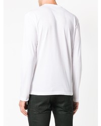 T-shirt à manche longue imprimé blanc DSQUARED2