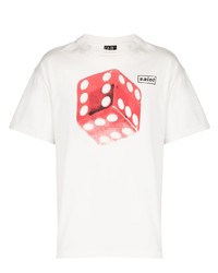 T-shirt à manche longue imprimé blanc SAINT MXXXXXX