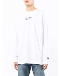 T-shirt à manche longue imprimé blanc Izzue