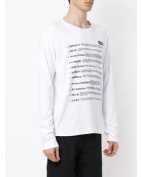 T-shirt à manche longue imprimé blanc OSKLEN