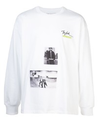 T-shirt à manche longue imprimé blanc Tony Hawk Signature Line
