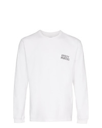 T-shirt à manche longue imprimé blanc Wacko Maria