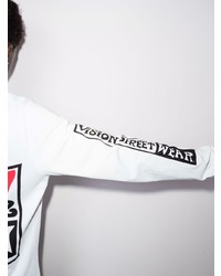 T-shirt à manche longue imprimé blanc Vision Street Wear